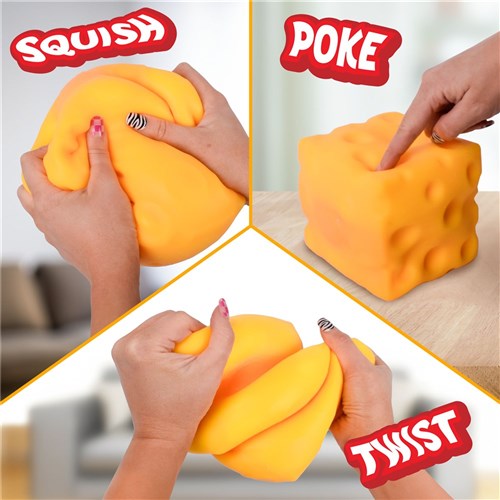 Giant Durable Squishy Cheese - Extra Strong, Slow Rise