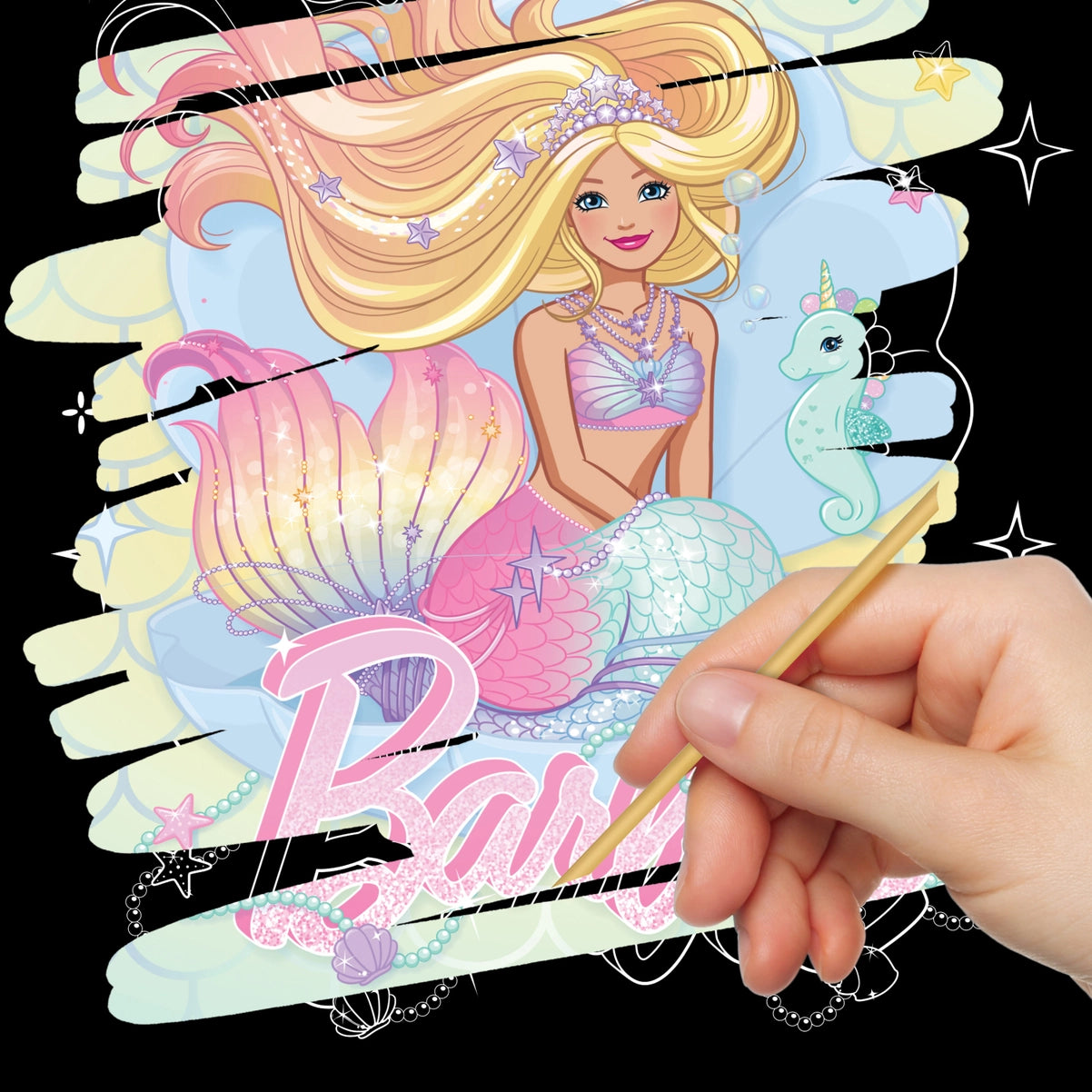 Scratch Surprise Barbie Activity Book