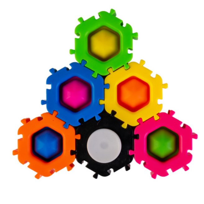 Push and Pop Gear Spinner Set