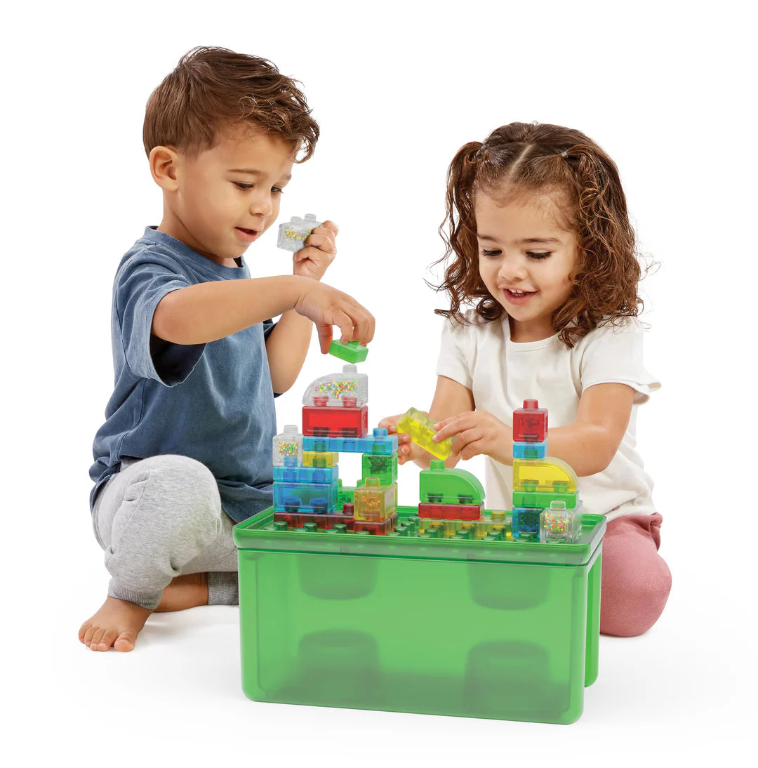 Sensory Jelly Blox Stash n Stack - 2 in 1 Storage Case