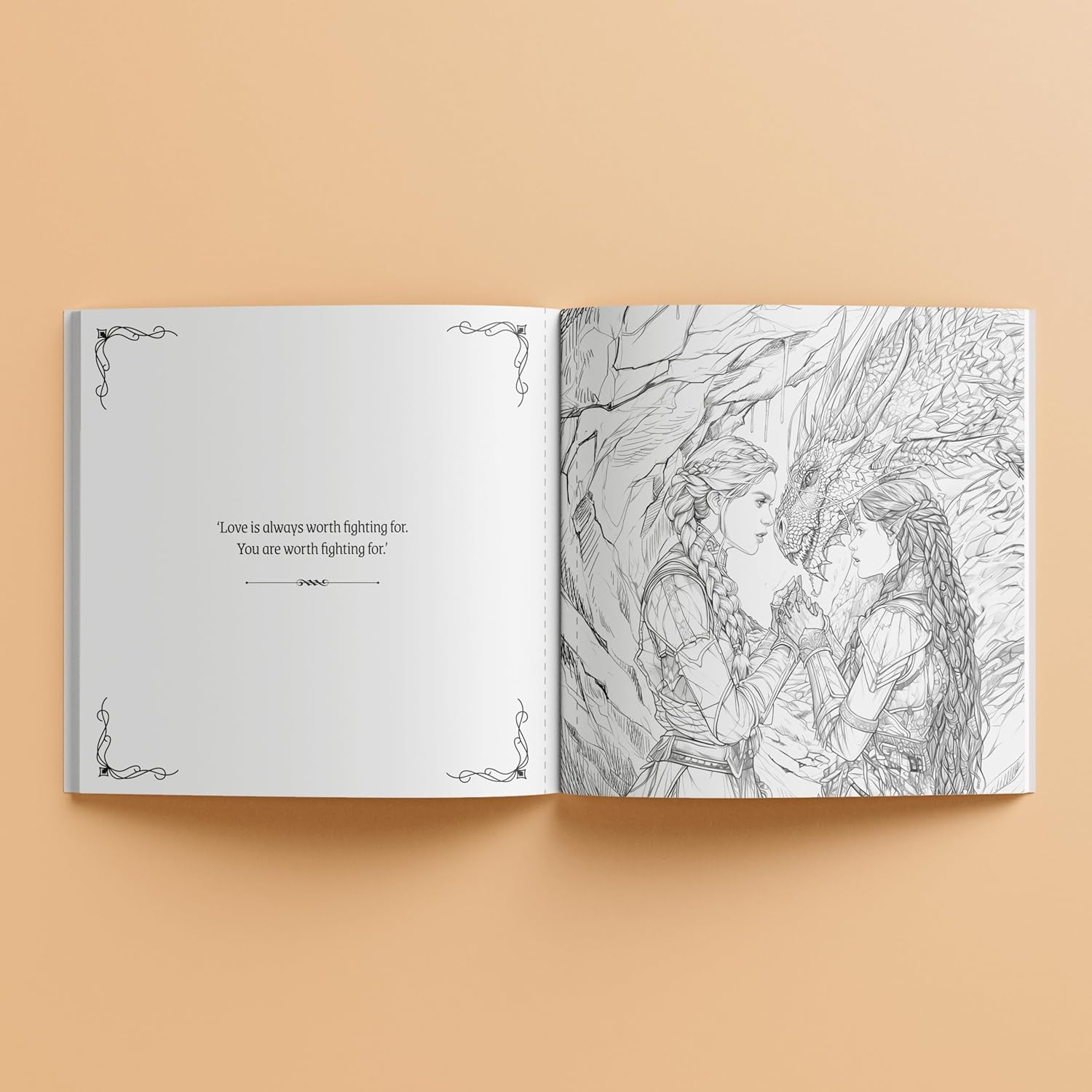 Dragon Riders – 48-Page Fantasy Adults Colouring Book