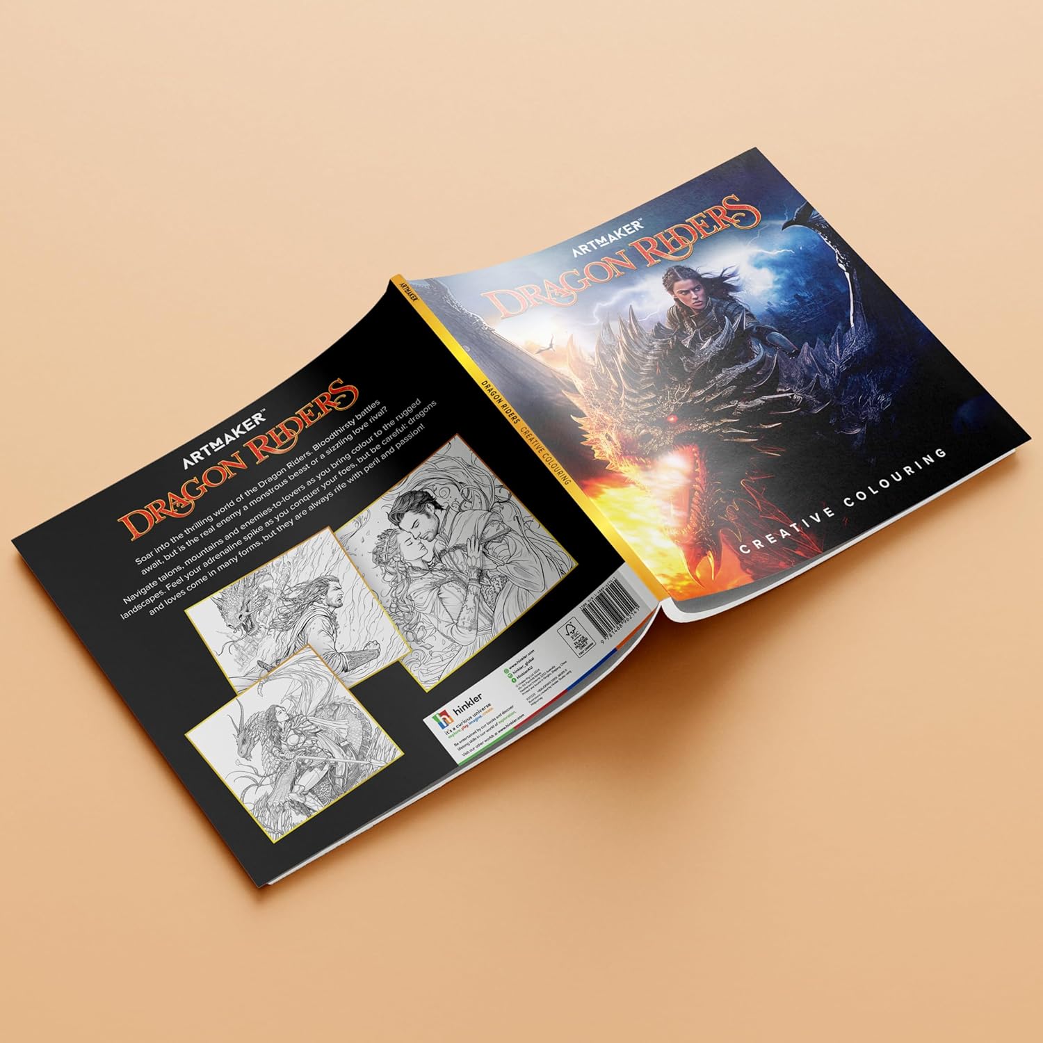 Dragon Riders – 48-Page Fantasy Adults Colouring Book