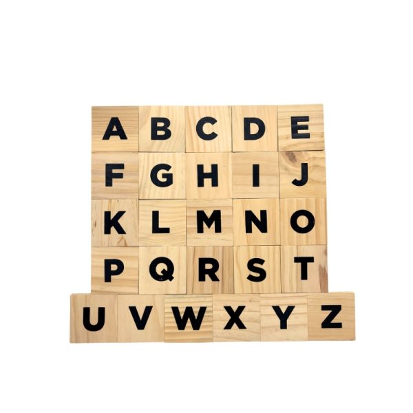 Wooden A–Z Alphabet Tiles