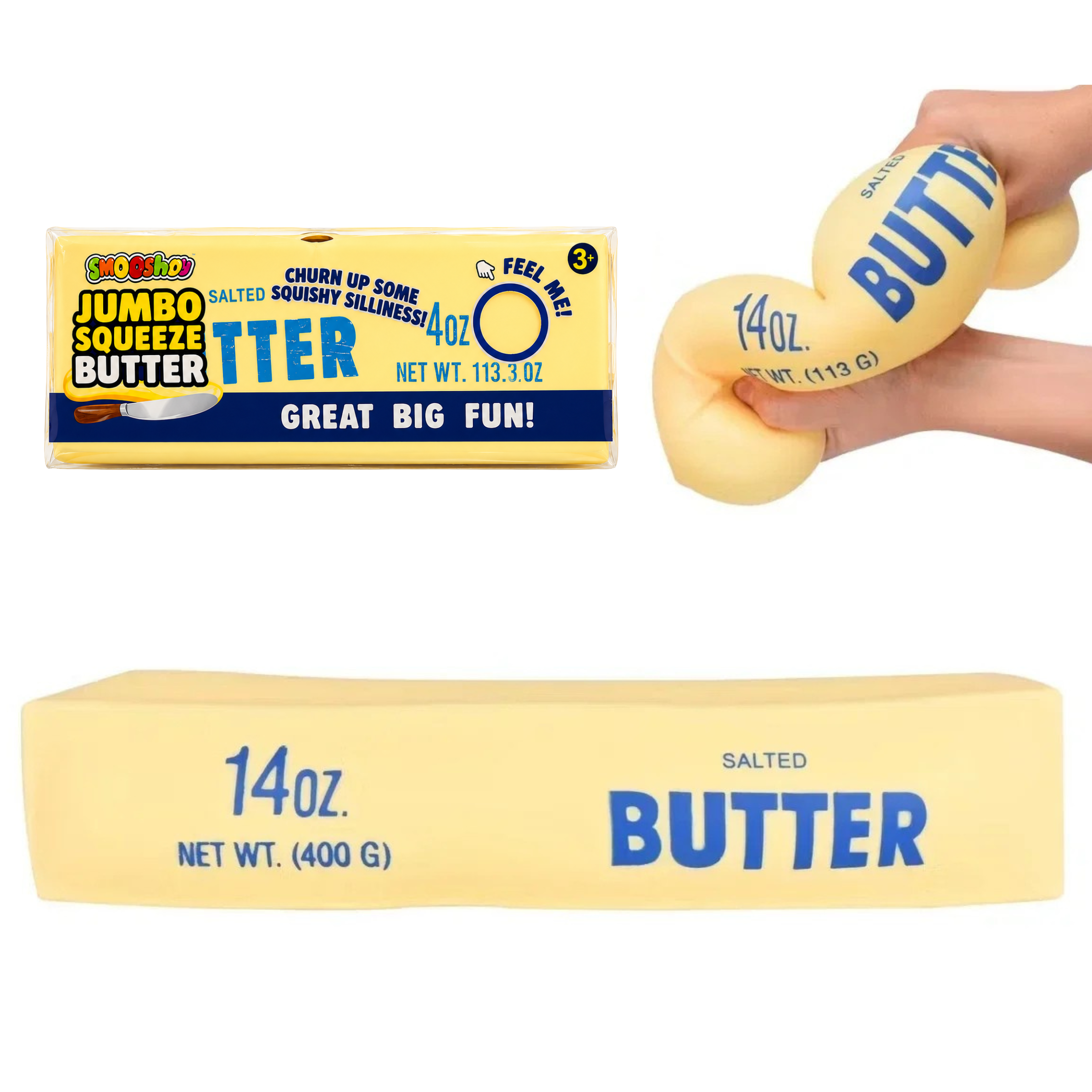 Cream Filled Butter Stick Squishy Giant 22cm NEW