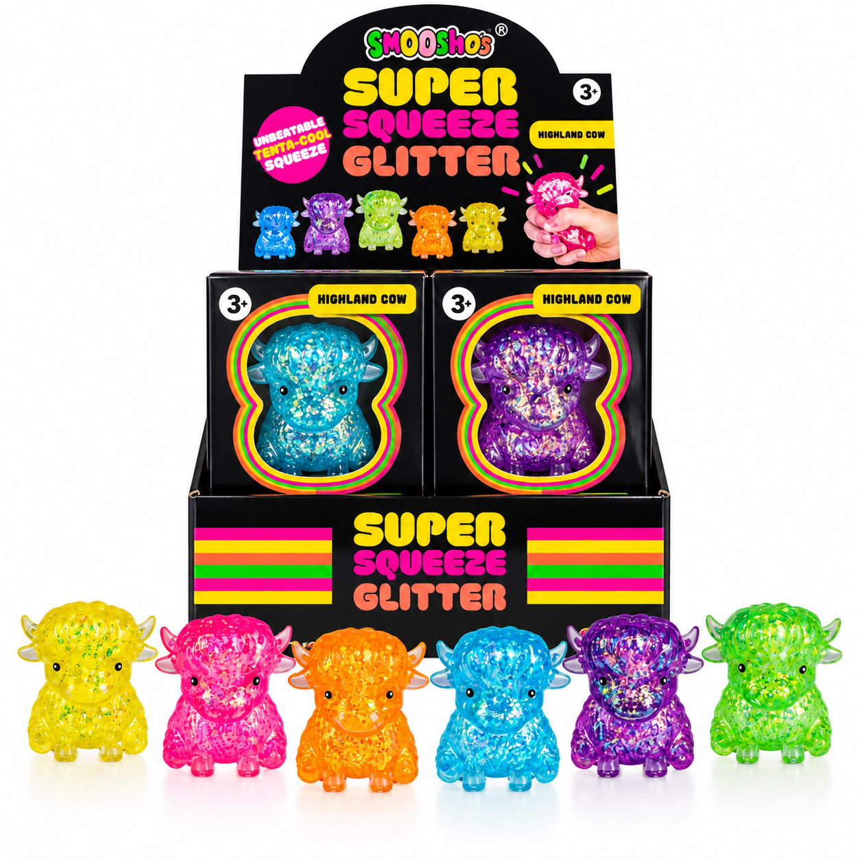 Smoosho Glitter Sugar Highland Cow