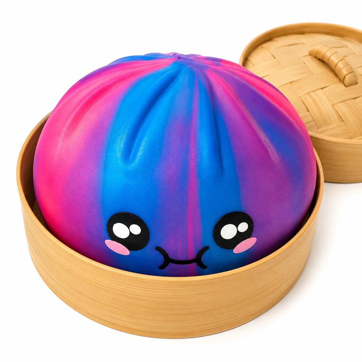 MEGA Mystery Viral Dumpling Squishy 16cm Rainbow Tie Dye