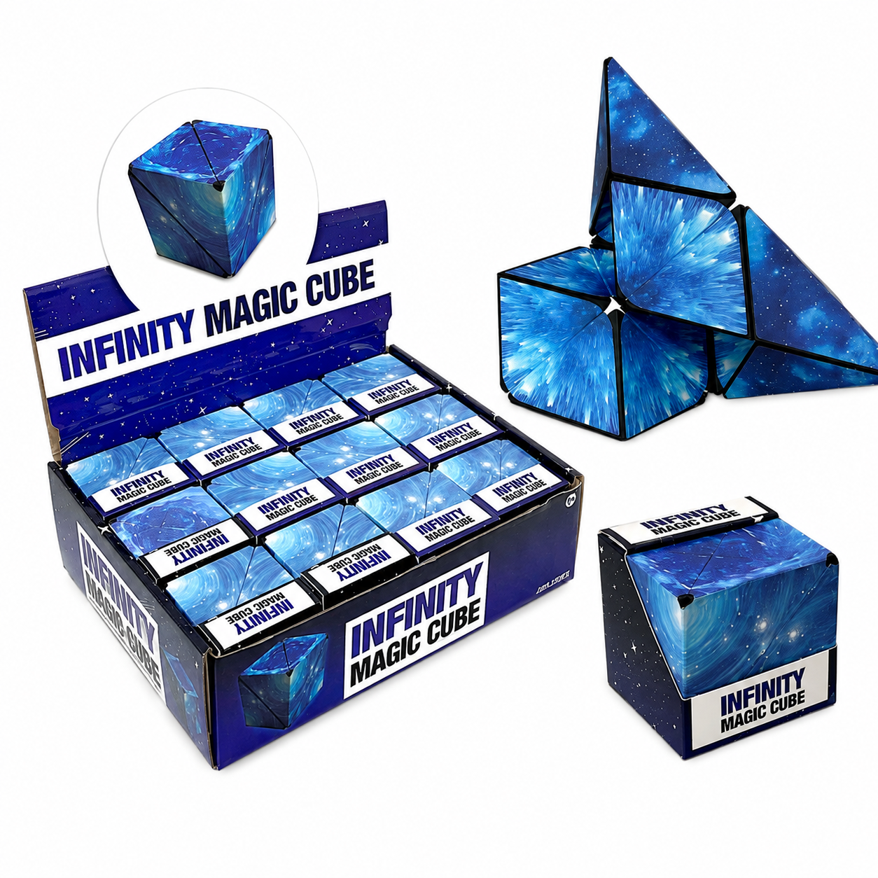 Changeable 3D Magnetic Magic Cube Sensory Fidget Toy