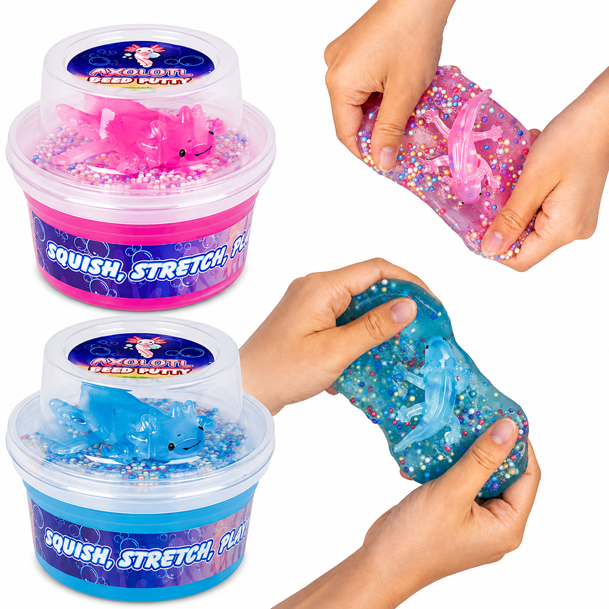 Bead Putty Axolotl Sensory Fidget Toy