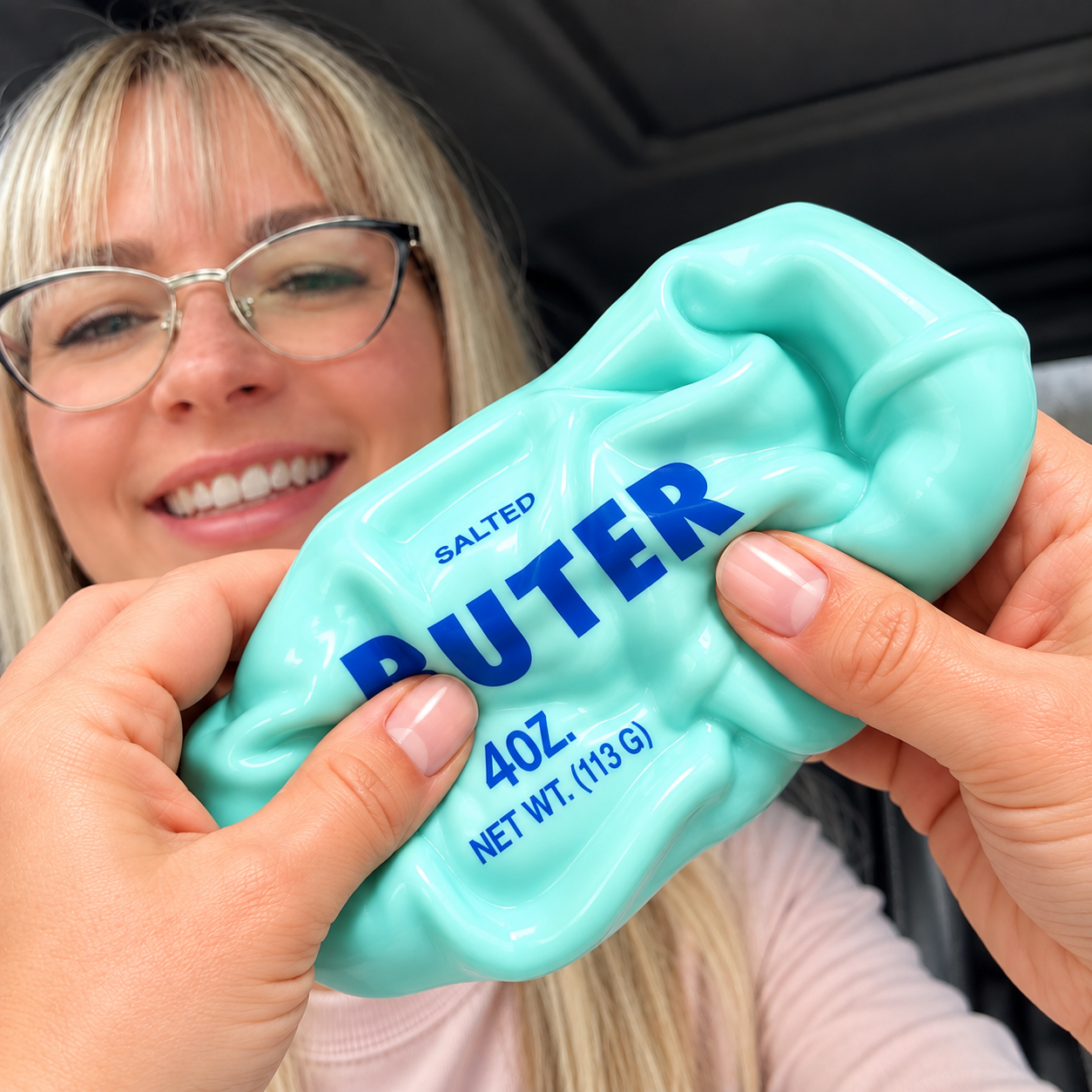 Crunchy Blue Butter Squishy