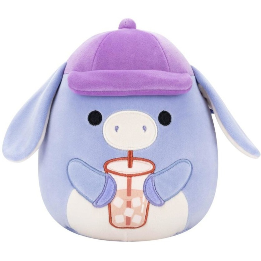 Squishmallows 20cm Milanda the Donkey with Iced Tea