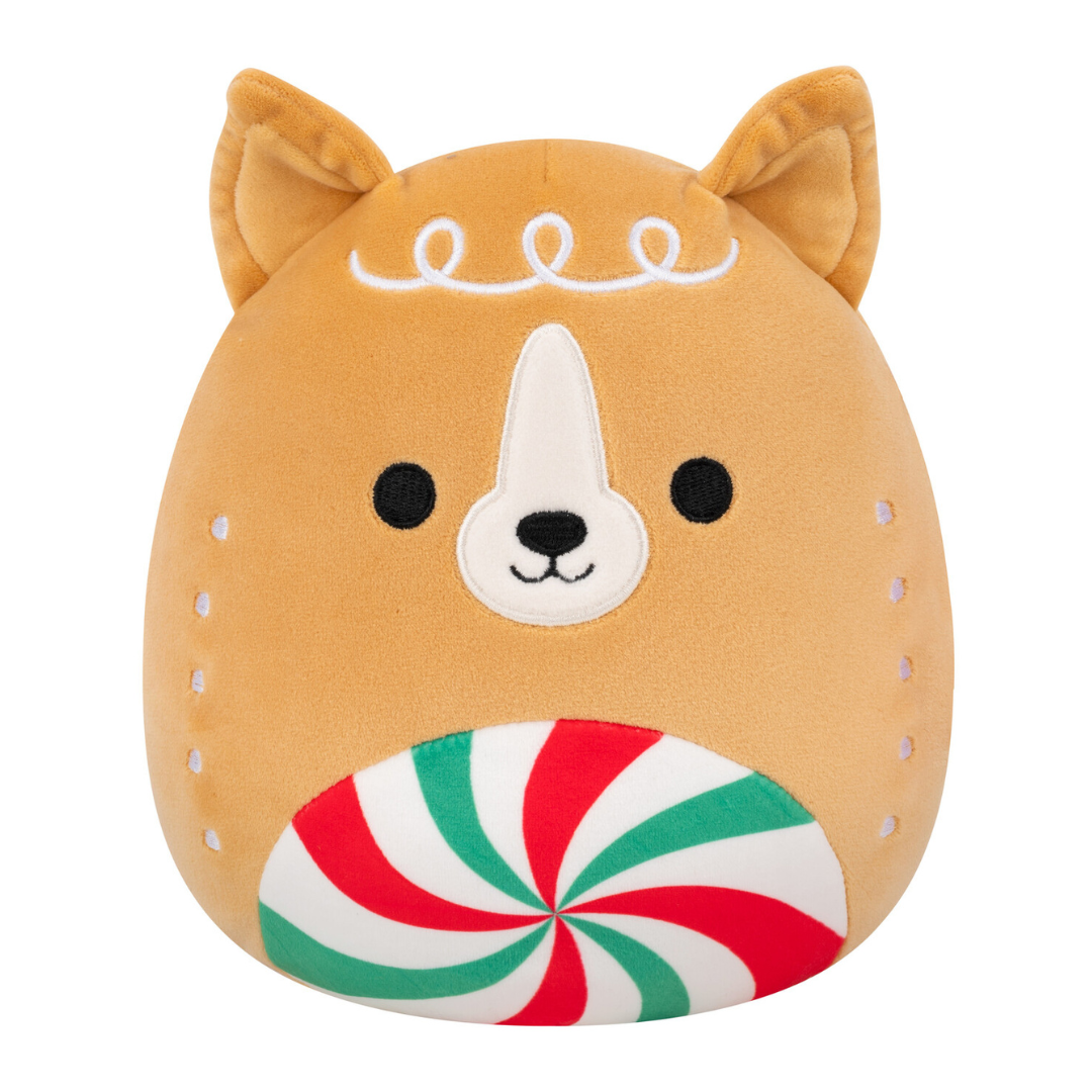 Christmas Squishmallows 12cm - Gingerbread Corgi