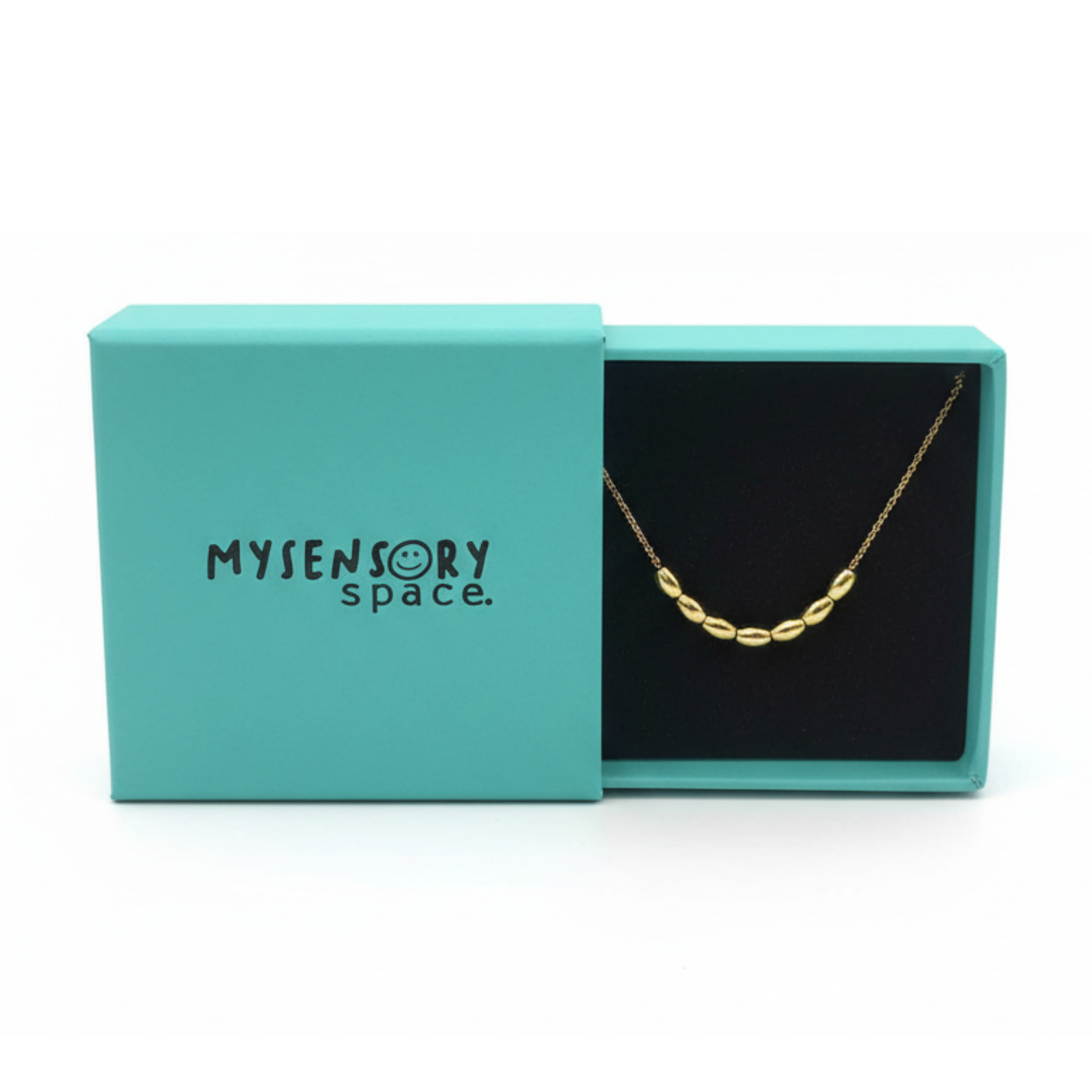 Gold Bead Fidget Necklace