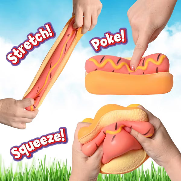 Sunny Days Squeeezy Hot Dog Giant Squishy