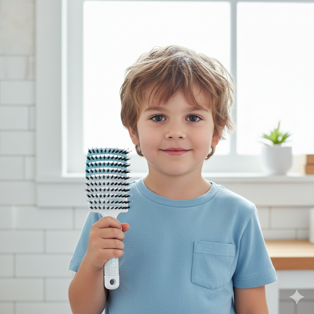 Detangling Hairbrush Blue Breeze