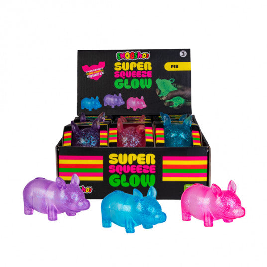 Jelly Glitter Glow Pig Squishy
