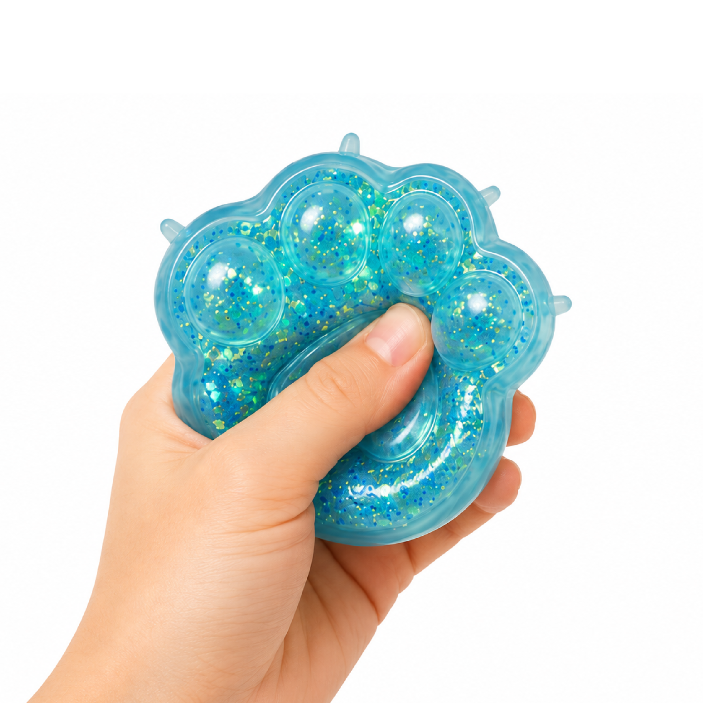 Squishy Glitter Jelly Cat Paw