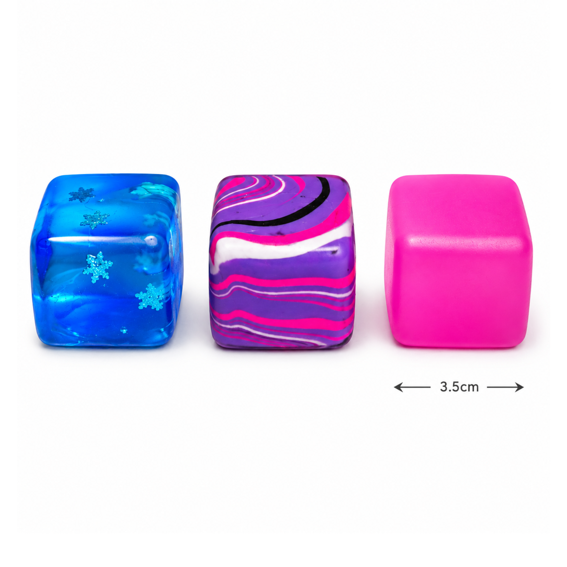Mini Jelly Cube Squishy Value Pack 3.5cm Assorted