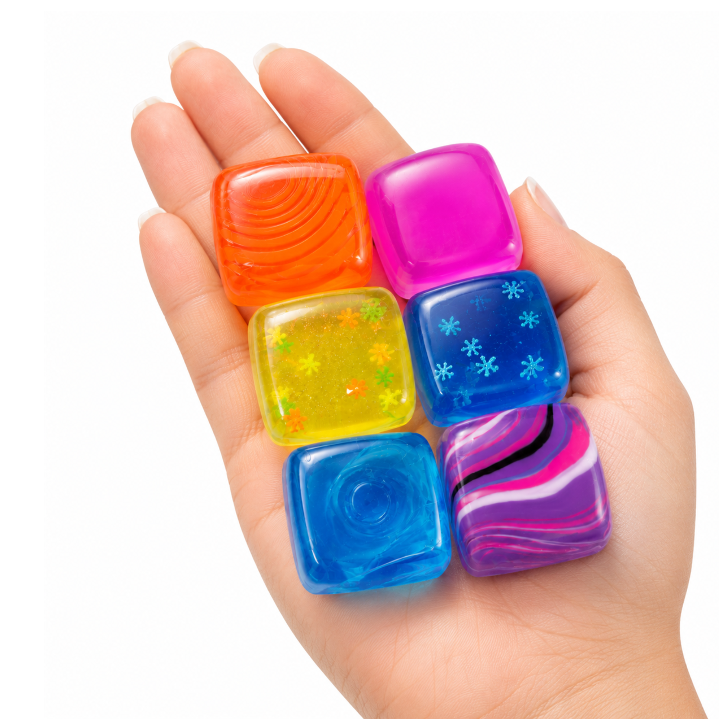 Mini Jelly Cube Squishy Value Pack 3.5cm Assorted