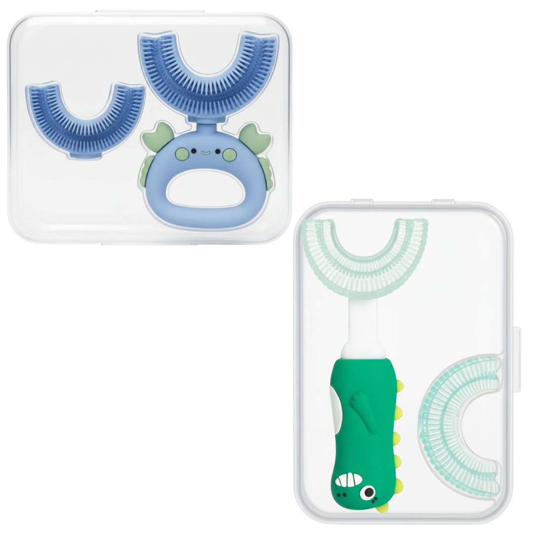 U Shaped Toothbrush Bundle - Toddler Boy