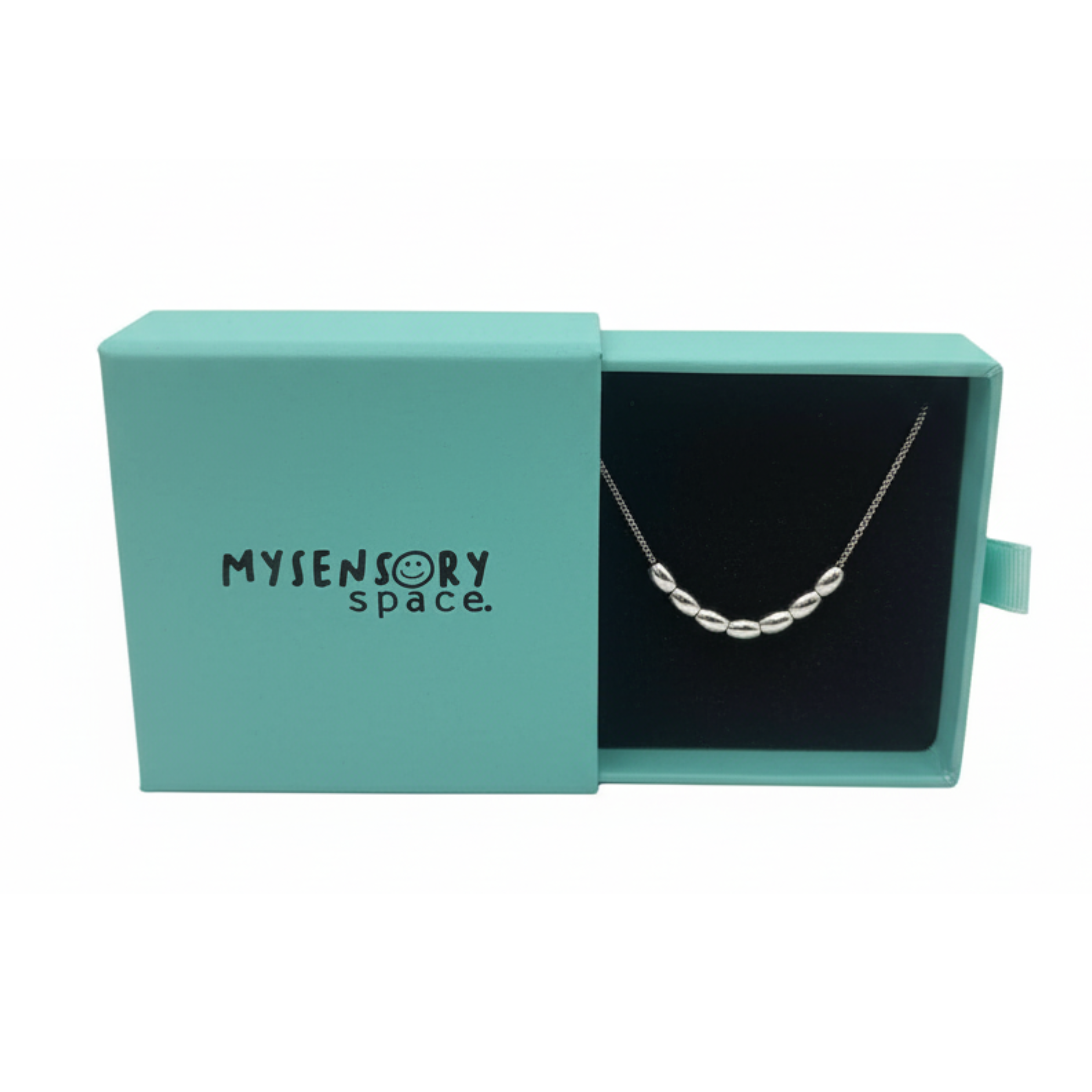 Silver Bead Fidget Necklace