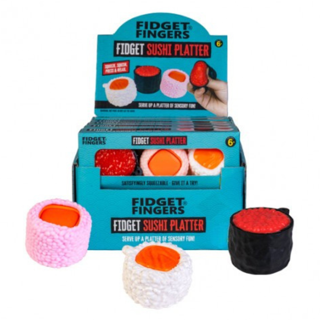 Fidget Sushi Platter Includes Squishy