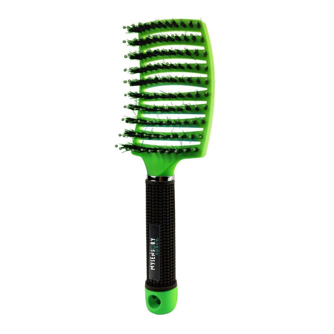 Detangling Hairbrush Green : Ships End Feb