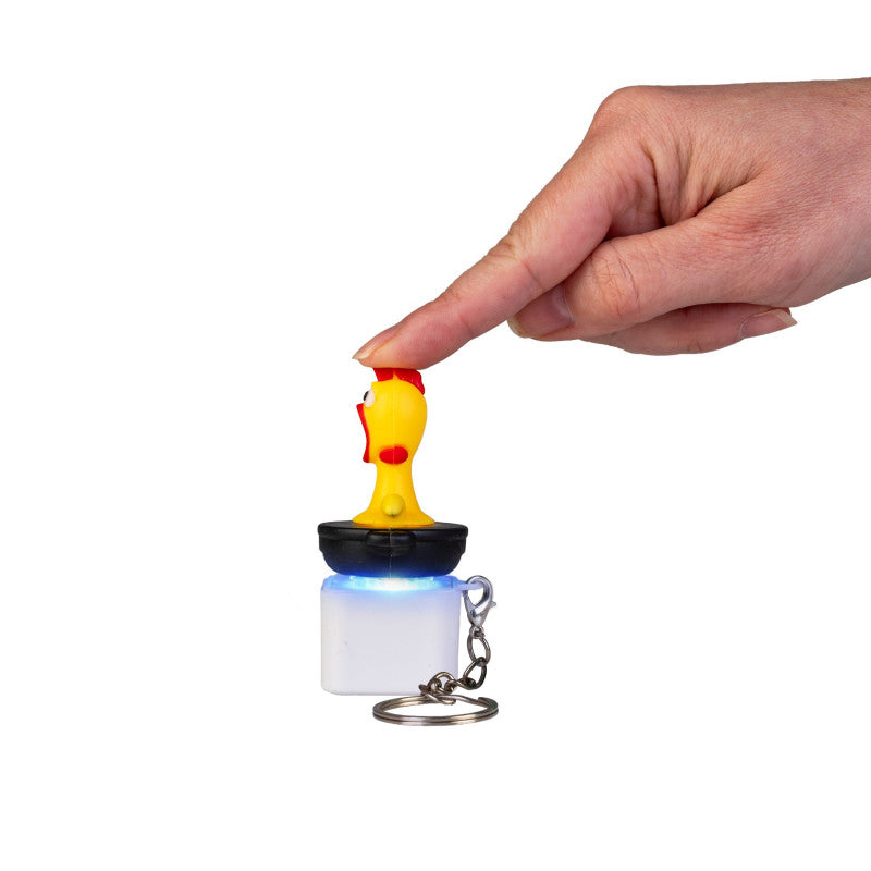 2x Chicken Sound Fidget Keychain