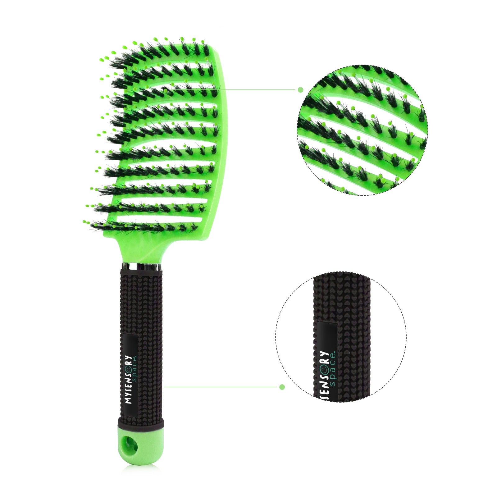Sensory Hairbrush Green