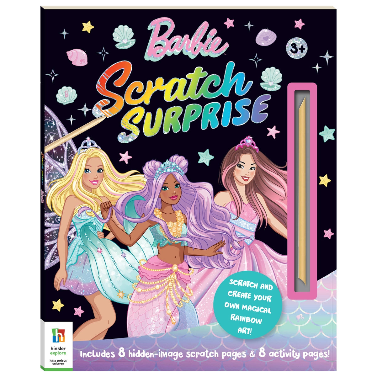 Scratch Surprise Barbie Activity Book