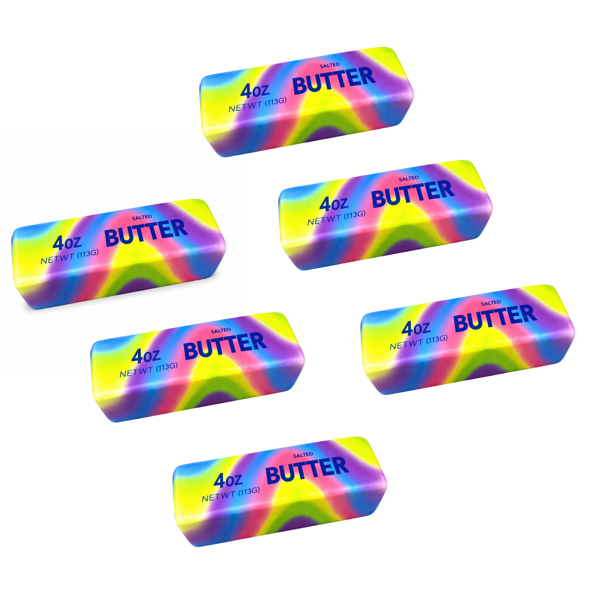 Slow Rising Rainbow Butter Stick Squishy 13cm