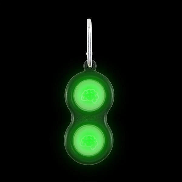 Simpl Dimpl Pop It Glow-in-the-Dark Sensory Keychain