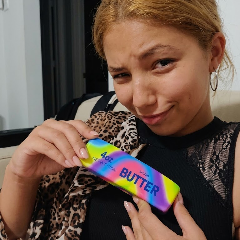 Slow Rising Rainbow Butter Stick Squishy 13cm
