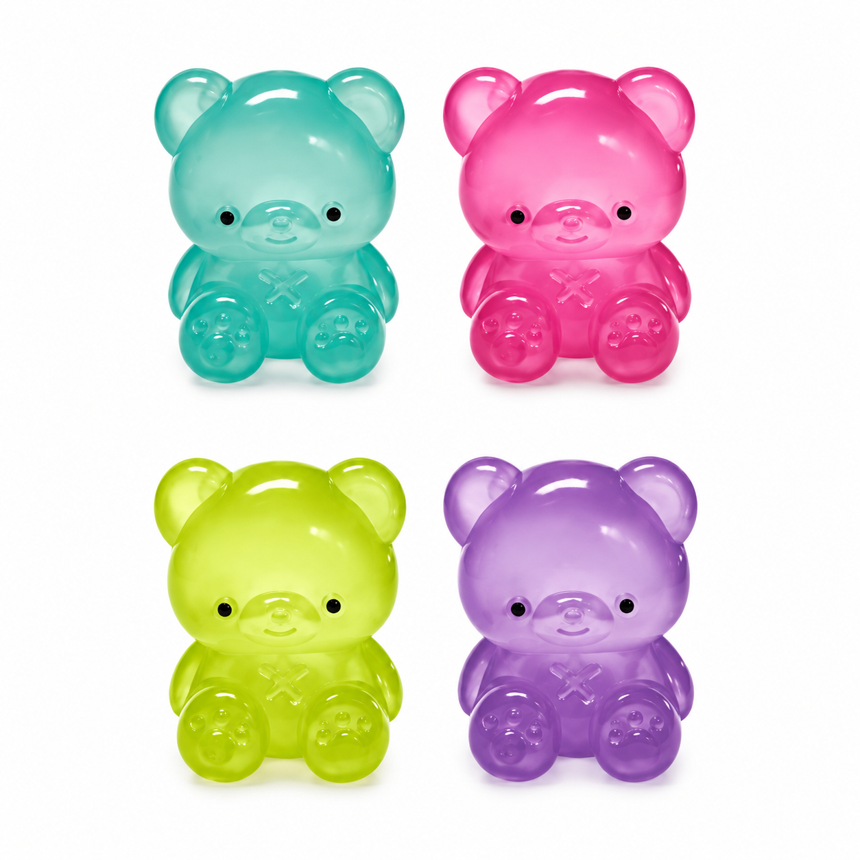 Squishy Gummy Bubble Bear- 3 Pack