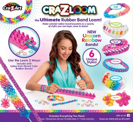 Loom Band Maker Kit: 600+ Bands, 24 Designs