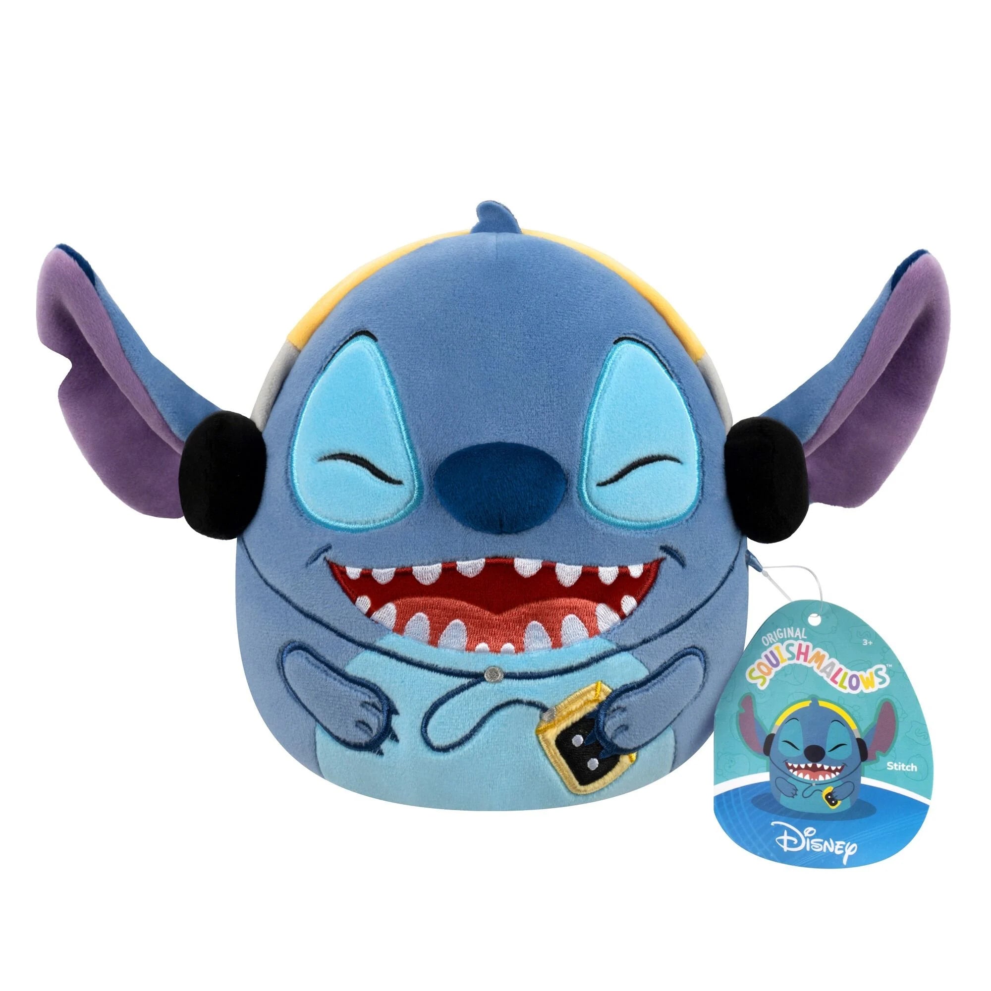 Squishmallows 20cm - Disney Stitch With Headphones